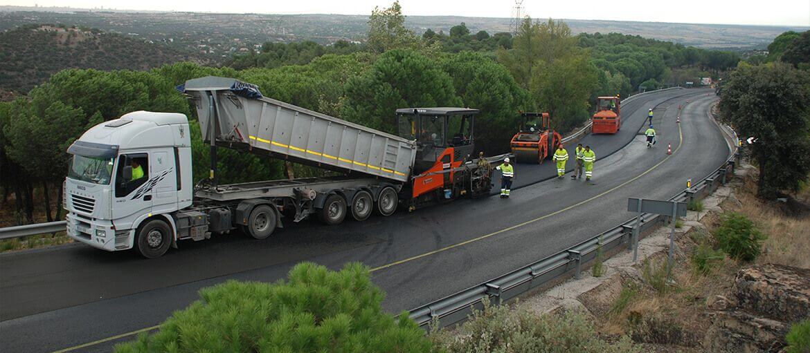 Carretera M-505 - Refuerzo con aglomerado asfáltico