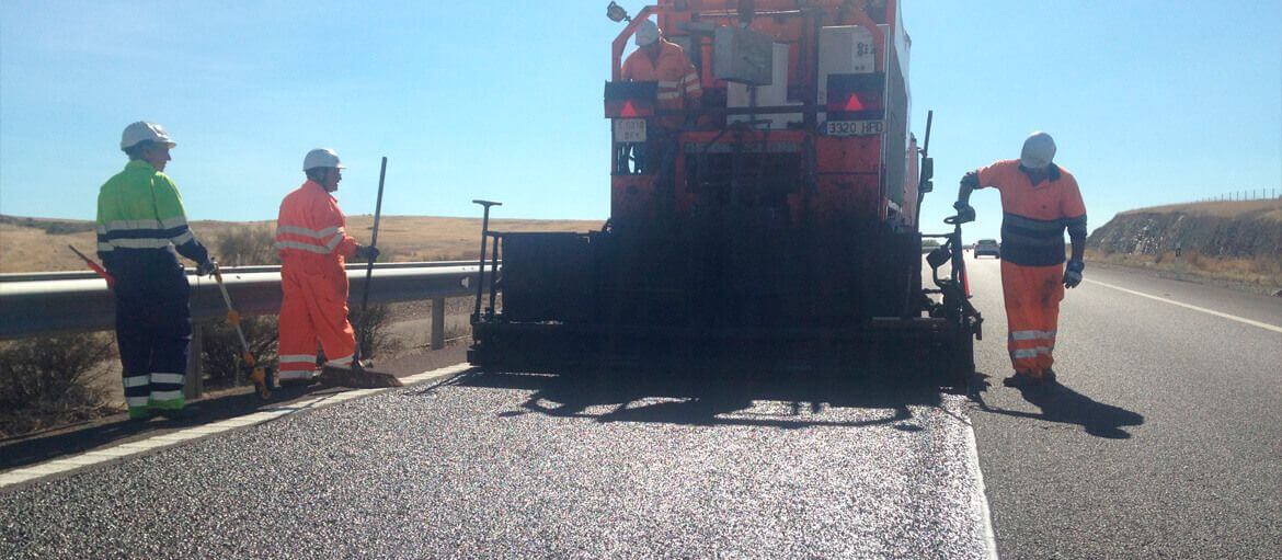 Carretera A-66 (Badajoz) - Microaglomerado en frío / lechada bituminosa