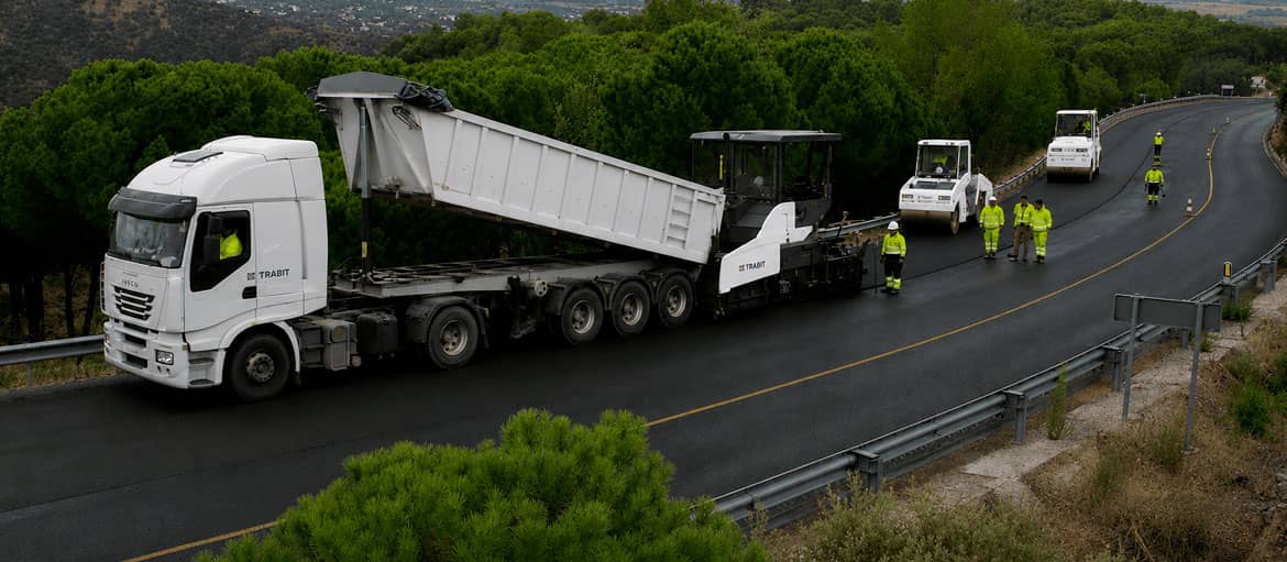 Carretera M-505 - Refuerzo con aglomerado asfáltico